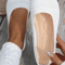 Womens Comfortable Round Toe Knit Flats Versatile SlipOn Shoes For AllDay Wear 4