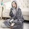 CozyWrap SuperLong Flannel Blanket Hoodie Oversized Wearable Blanket 0