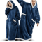CozyWrap SuperLong Flannel Blanket Hoodie Oversized Wearable Blanket 3