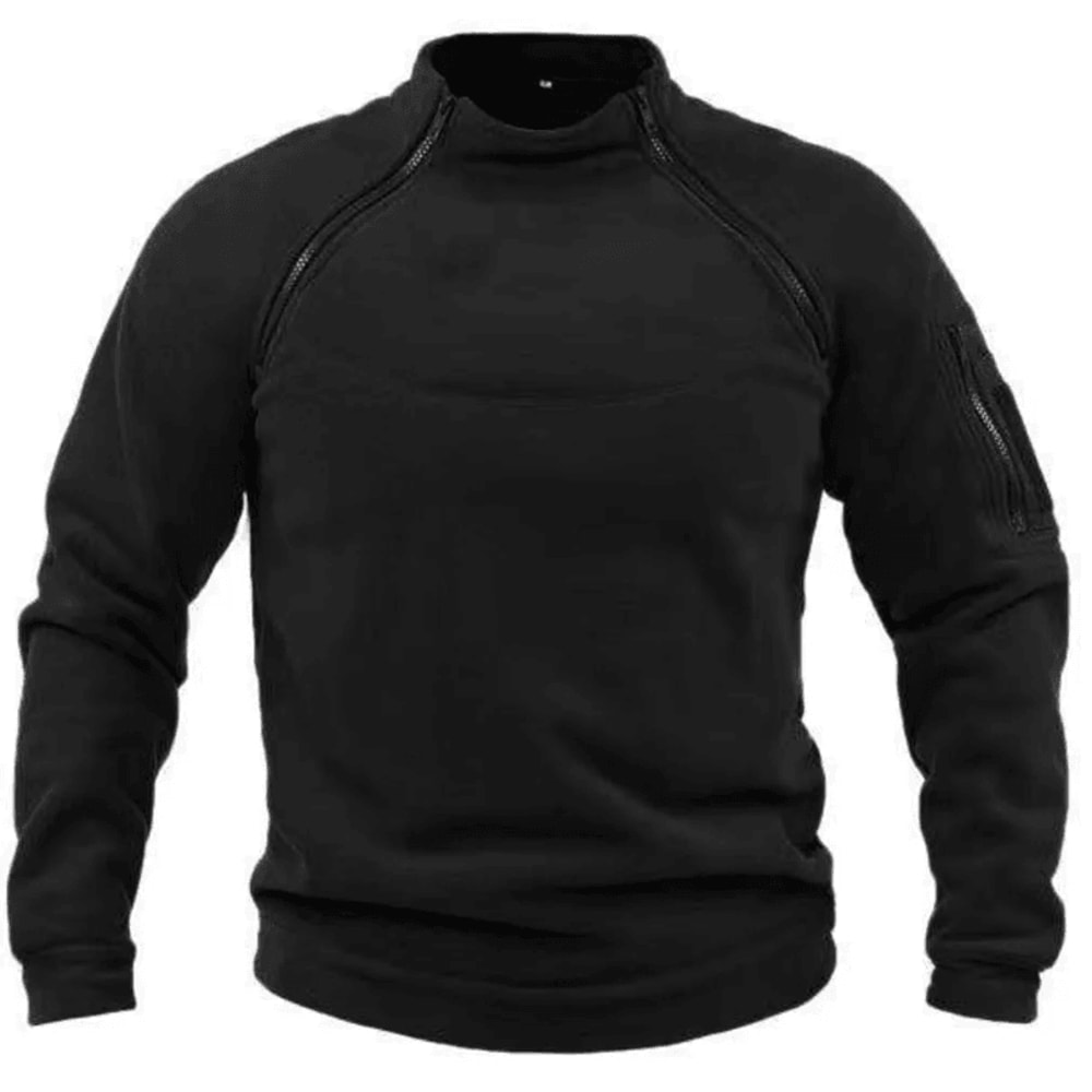 PolarGuard Men Fleece Sweatshirt Standing Neck Pullover 0