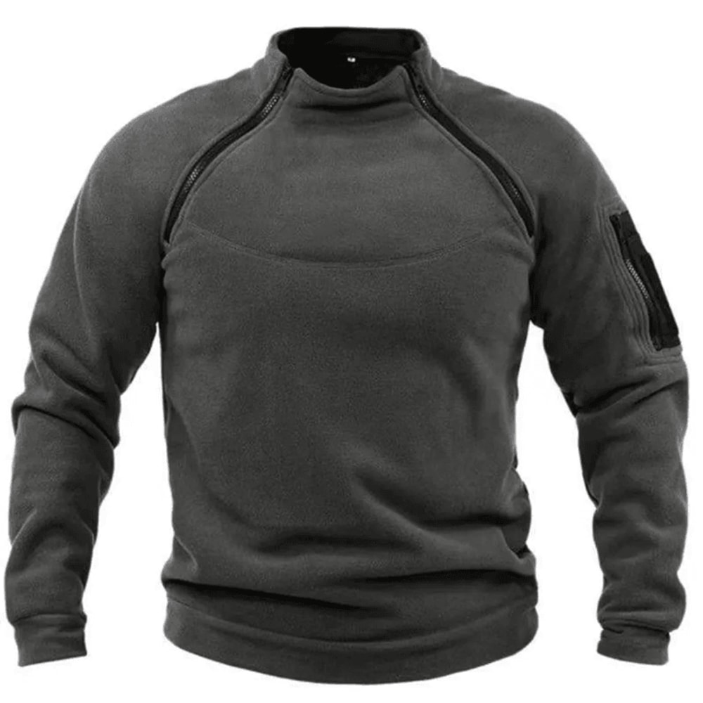 PolarGuard Men Fleece Sweatshirt Standing Neck Pullover 2