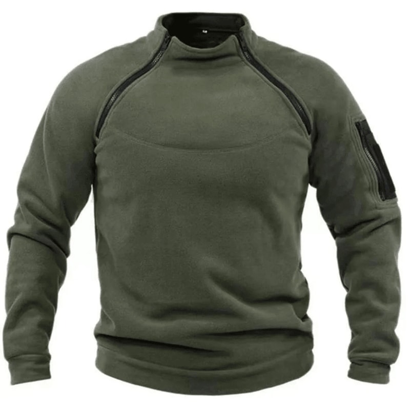 PolarGuard Men Fleece Sweatshirt Standing Neck Pullover 3