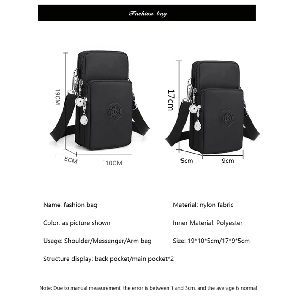 Nimbus Women Nylon Crossbody Phone Bag Travel Purse 1