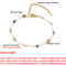 Natural Stone Crystal Bead Chain Bracelet For Women In Gold Tone 2