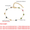 Natural Stone Crystal Bead Chain Bracelet For Women In Gold Tone 3