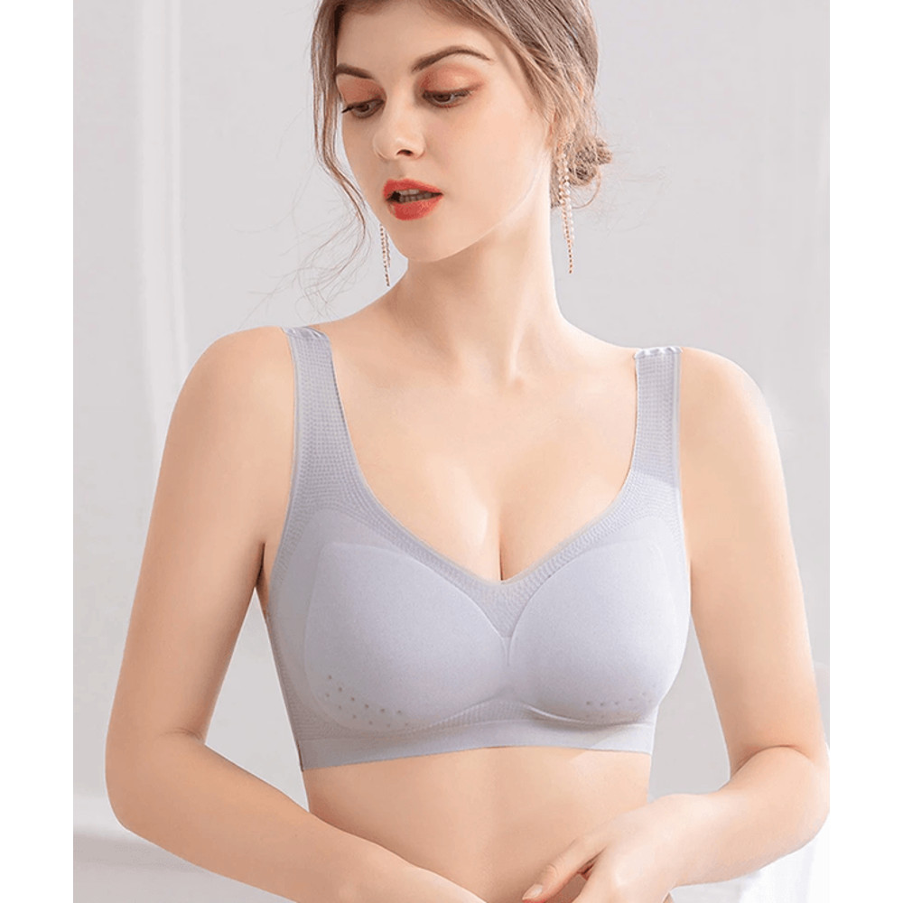 Plus Size Seamless Push Up Bralette With Pads 0