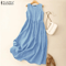 Summer Plaid Sleeveless Sundress For Women 1