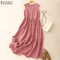 Summer Plaid Sleeveless Sundress For Women 2