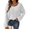 OffShoulder Flare Sleeve Sweater For Women Chic Knit Pullover 3