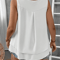 Flattering Flow Double Hem Plus Size Summer Vest Sleeveless V Neck Tank 4
