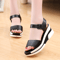 Everyday Soft Leather Gladiator Wedge Sandals 3