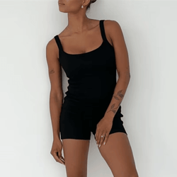 womens casual bodycon sleeveless romper