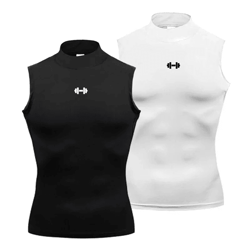 mens quick dry compression workout vest