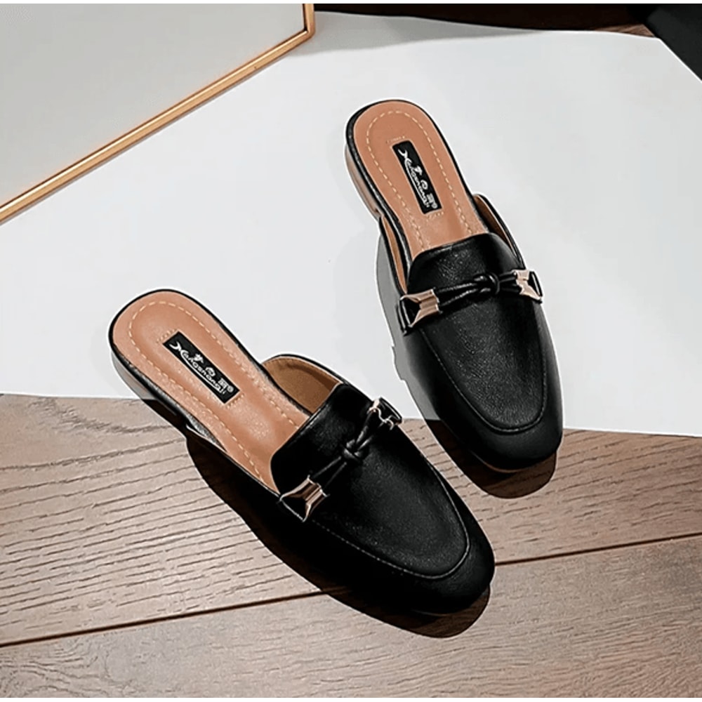 Elegant Comfort Womens Flat Slide Mules 3