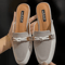 Elegant Comfort Womens Flat Slide Mules 5