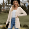CozyFit V Neck Button Cardigan Soft Long Sleeve Ladies Casual Jacket 0