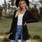 CozyFit V Neck Button Cardigan Soft Long Sleeve Ladies Casual Jacket 1