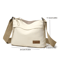 High Capacity Canvas Crossbody Bag With Multi Pockets For Women 7