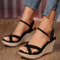 Elevare Comfort Wedge Platform Sandals 0