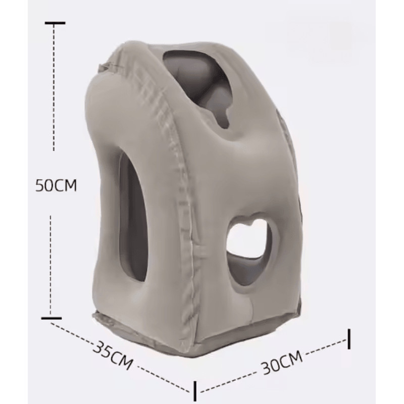 RestEase Inflatable Travel Pillow With Chin Support 8