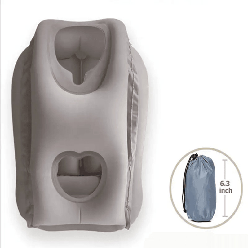 RestEase Inflatable Travel Pillow With Chin Support 3