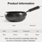 Big Belly Cast Iron Deep Pan With Lid Uncoated Iron Pan 2