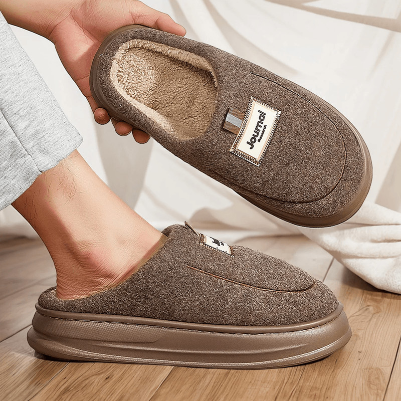 CozyFit Plus Size Memory Foam Mens House Slippers 2