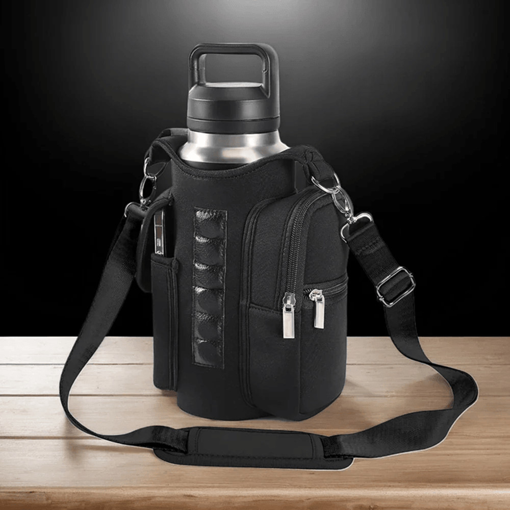 MagnaGrip Magnetic Water Bottle Carrier With Phone Pocket 3