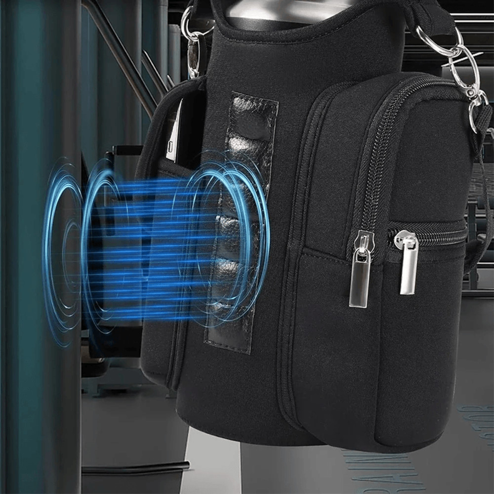 MagnaGrip Magnetic Water Bottle Carrier With Phone Pocket 4