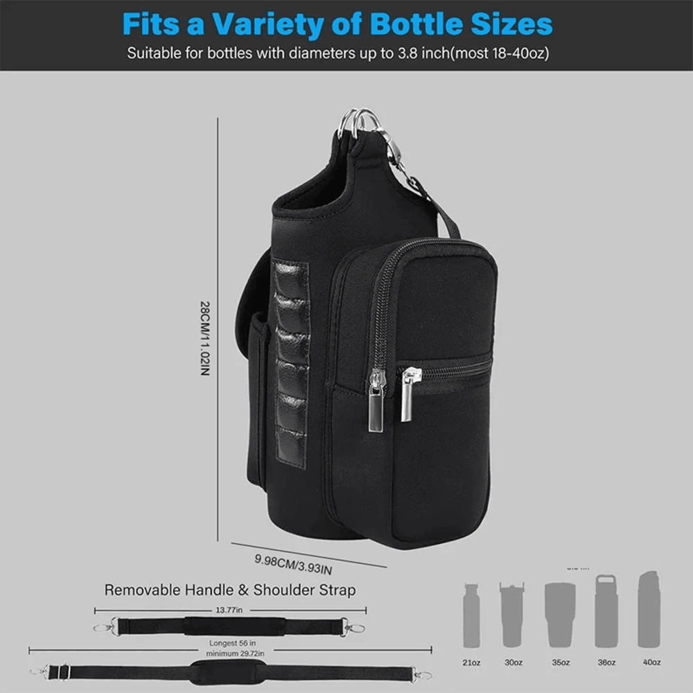 MagnaGrip Magnetic Water Bottle Carrier With Phone Pocket 5