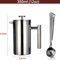 BrewMaster Double Wall Stainless Steel French Press Coffee Maker 1