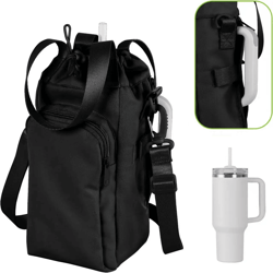 trailguard waterproof insulated water bottle pouch with adjustable strap