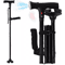 Folding Adjustable Walking Cane With LED Light 0