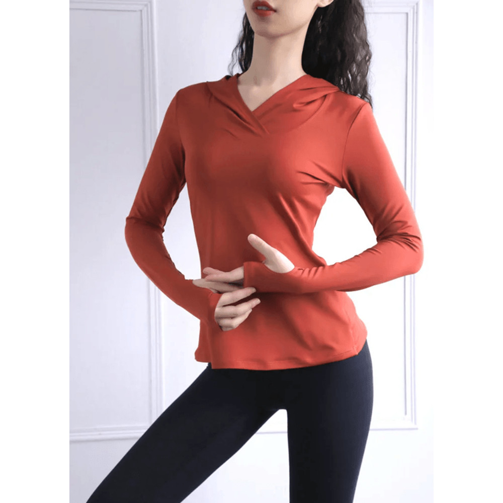 AirFlex Mesh Thumb Hole Yoga Top Lightweight LongSleeve Fitness Hoodie 4