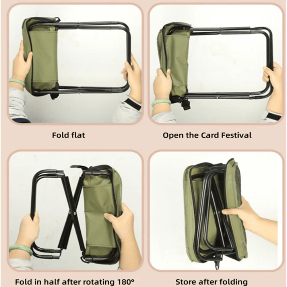 TrailMate Backpack Stool Portable Foldable Camping Seat 2