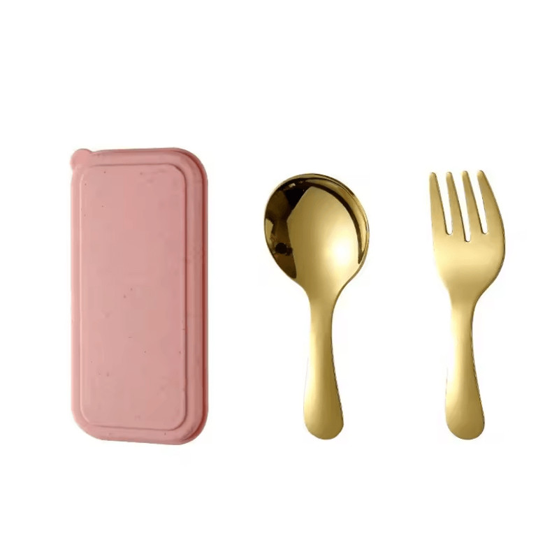 TrailMate Mini Portable Spoon And Fork Set Stainless Steel Outdoor Cutlery 4