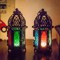 Moroccan Glow Hanging Glass Candle Lantern 0