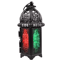 Moroccan Glow Hanging Glass Candle Lantern 3