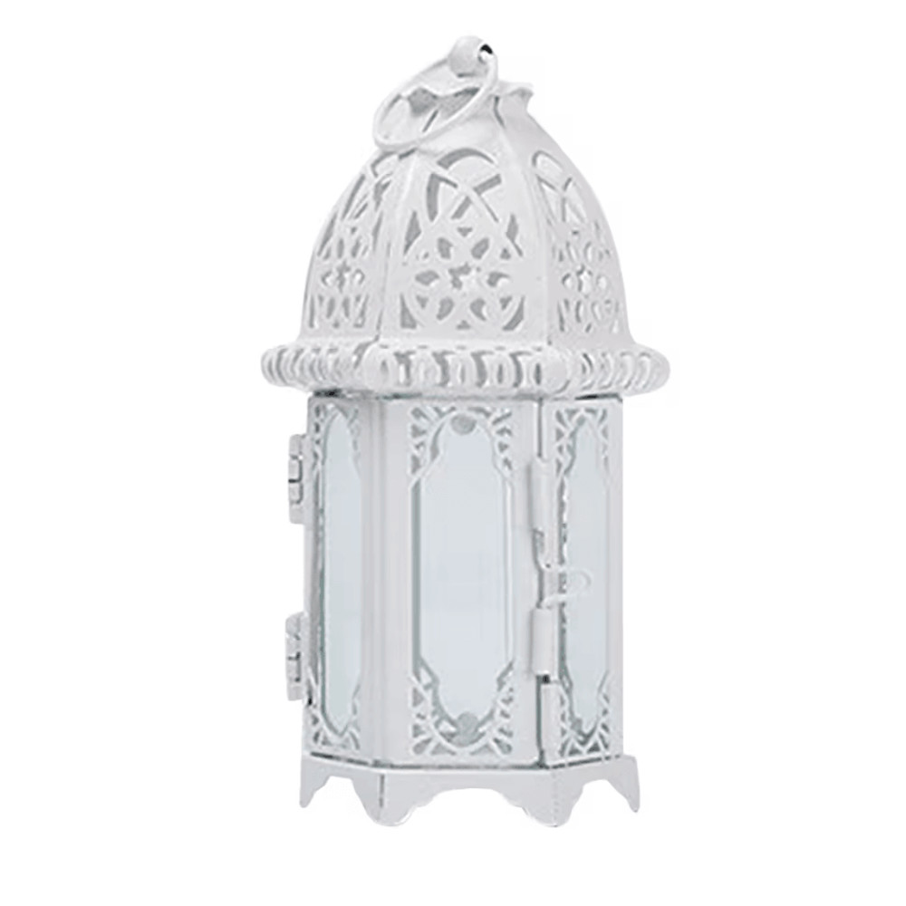 Moroccan Glow Hanging Glass Candle Lantern 5