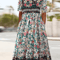 Summer Breeze Bohemian Maxi Dress With Short Sleeves 0