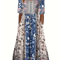Summer Breeze Bohemian Maxi Dress With Short Sleeves 2