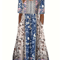 Summer Breeze Bohemian Maxi Dress With Short Sleeves 2