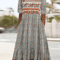 Summer Breeze Bohemian Maxi Dress With Short Sleeves 5