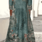 Summer Breeze Bohemian Maxi Dress With Short Sleeves 6
