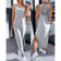 Summer Sleeveless Casual Midi Dress With Side Slit 0