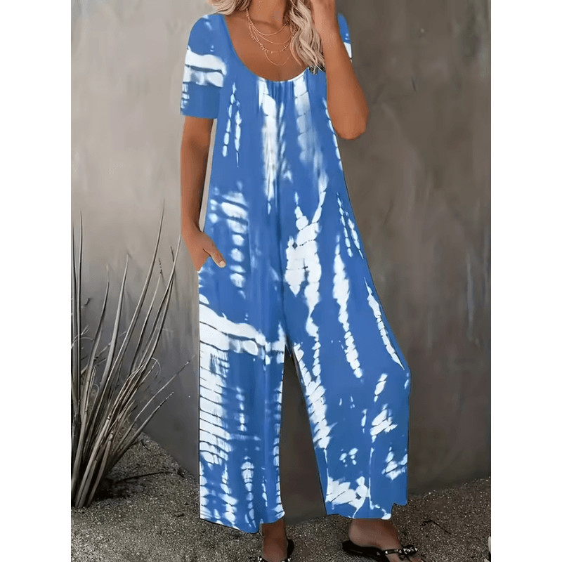 EasyFlow Plus Size Womens Summer Jumpsuit With Pockets 6