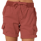 BreezeFit Womens Cotton Linen Cargo Shorts With Elastic Waist 1