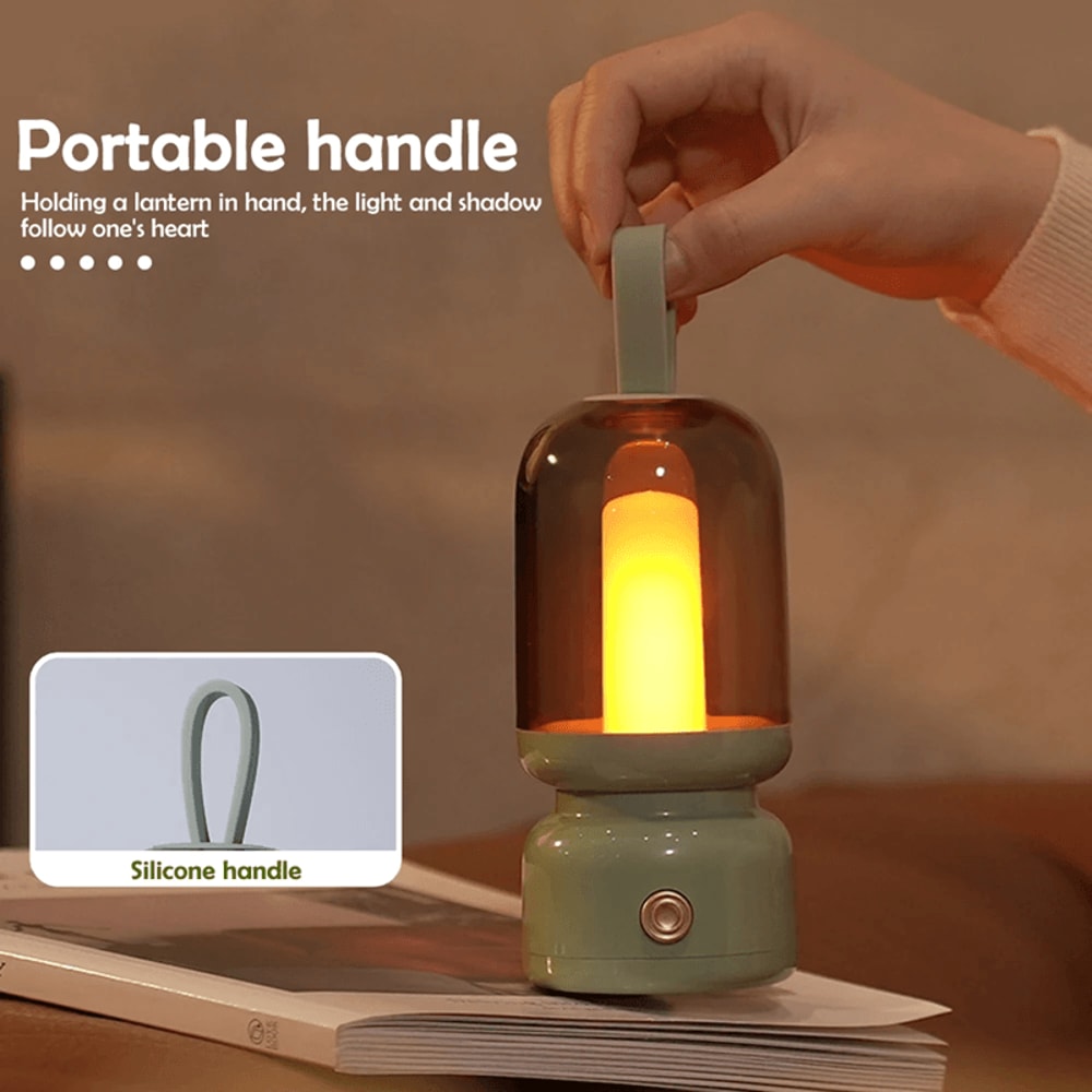 GlowHaven Rechargeable Retro Lantern Night Light 2