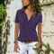 Womens Casual Crop T Shirt Solid Short Sleeve Summer Blouse Top 1