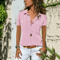 Womens Casual Crop T Shirt Solid Short Sleeve Summer Blouse Top 2